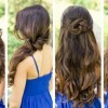 Peinados sencillos para pelo largo para fiestas